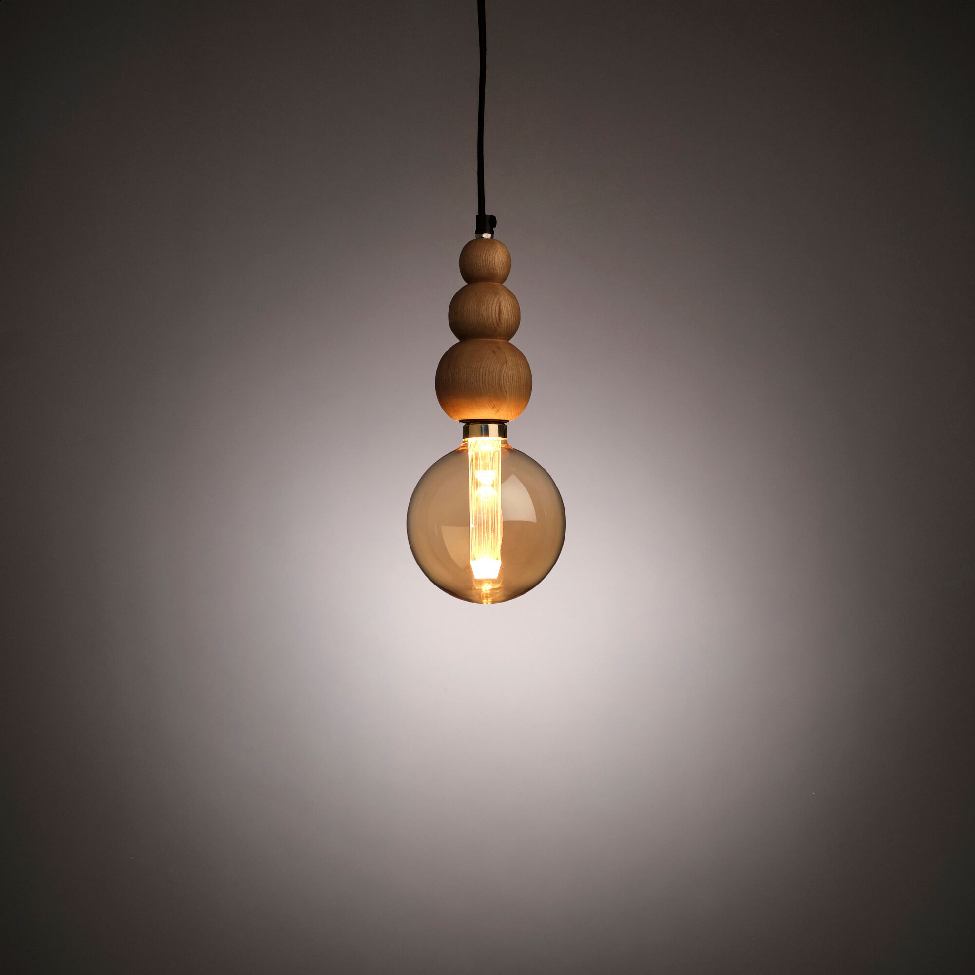 SONYA - Suspension électrifiée en frêne H14,5cm - naturel