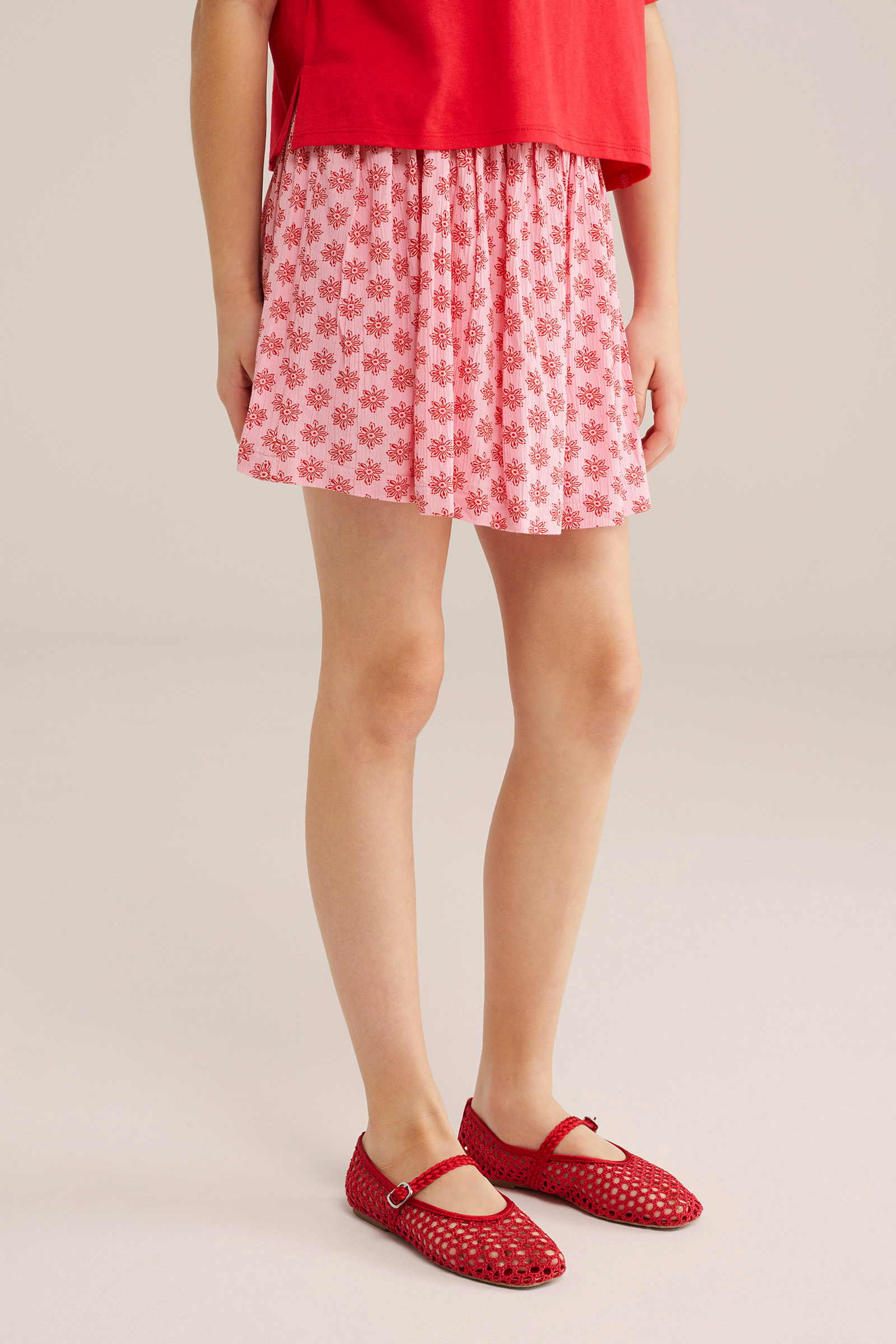 Meisjes skort met print