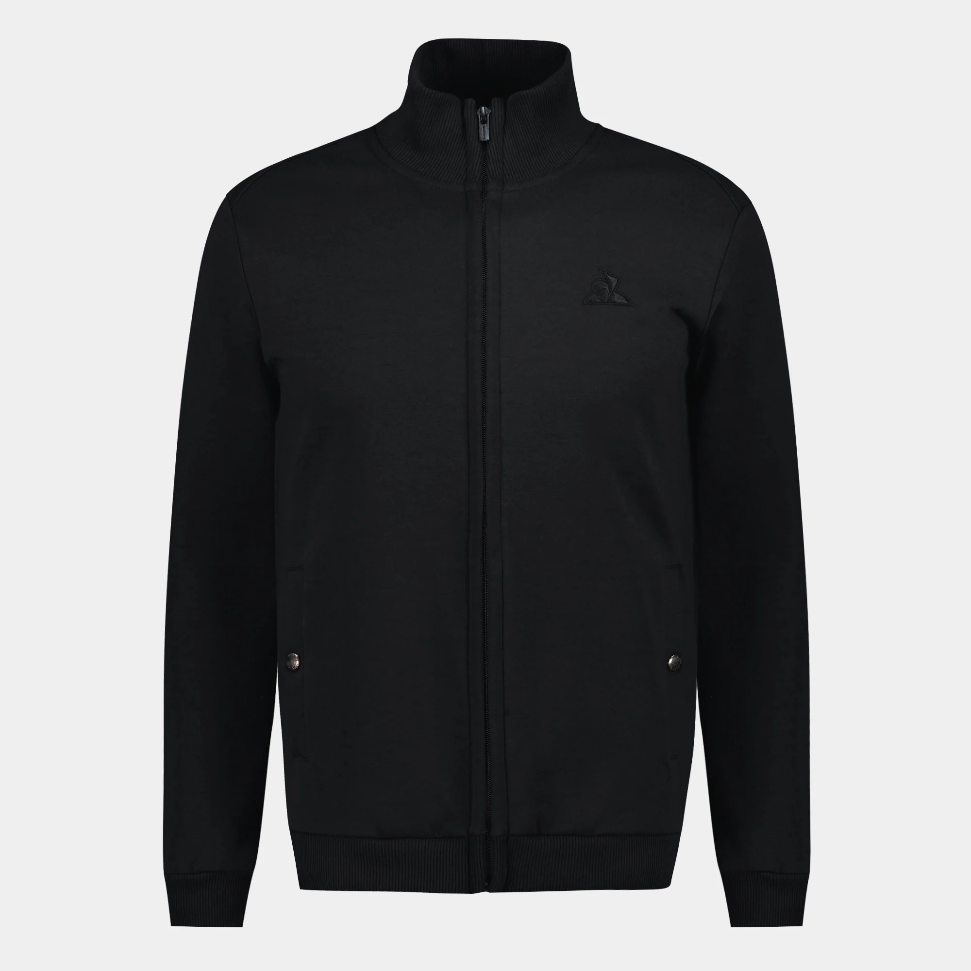 Veste zippée Essentiel double face avec logo brodé ton sur ton