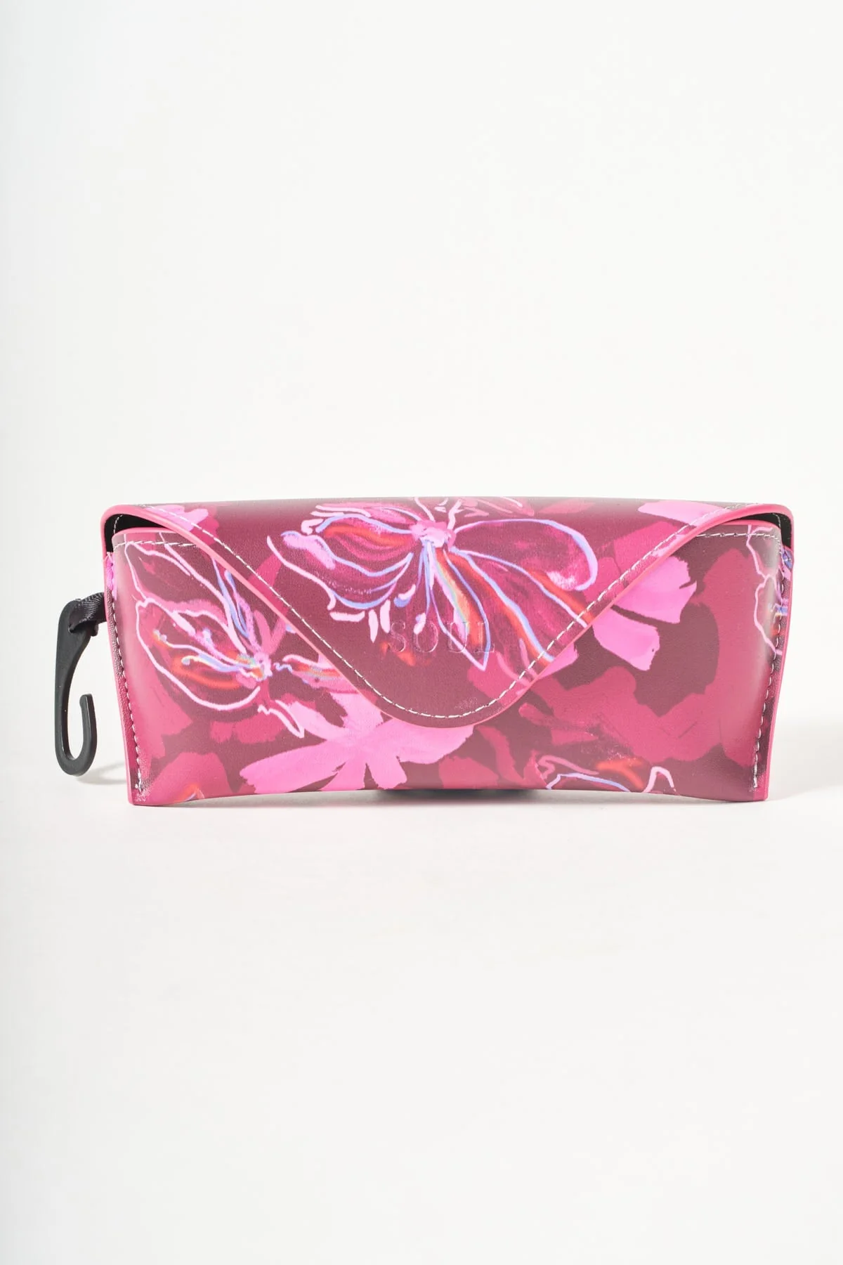Purple Floral Sunglasses Case