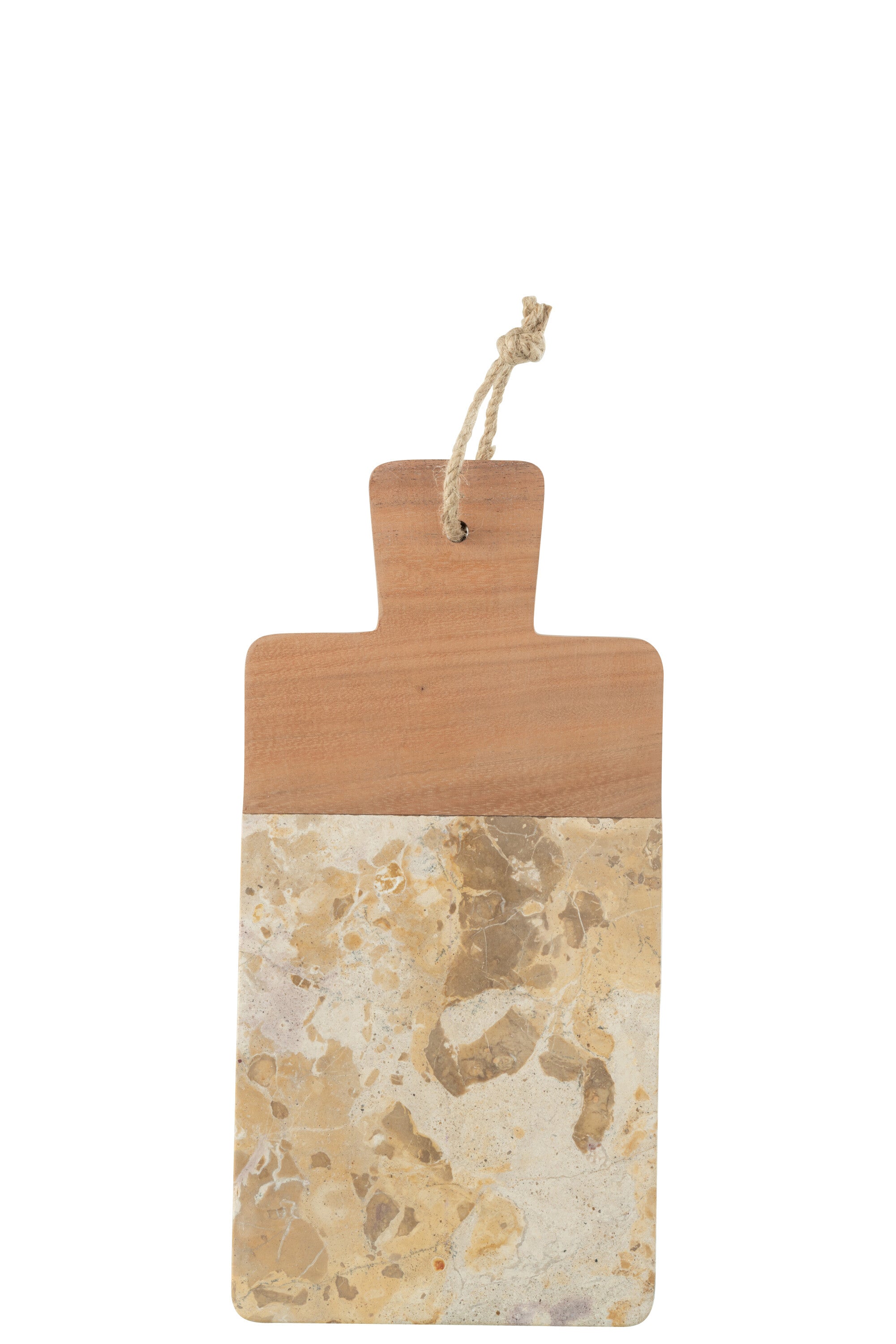 J-Line kaasplank Rechthoek Marmer - steen - biege naturel -