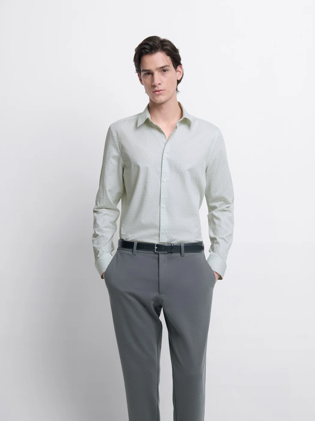 Chemise slim à motifs