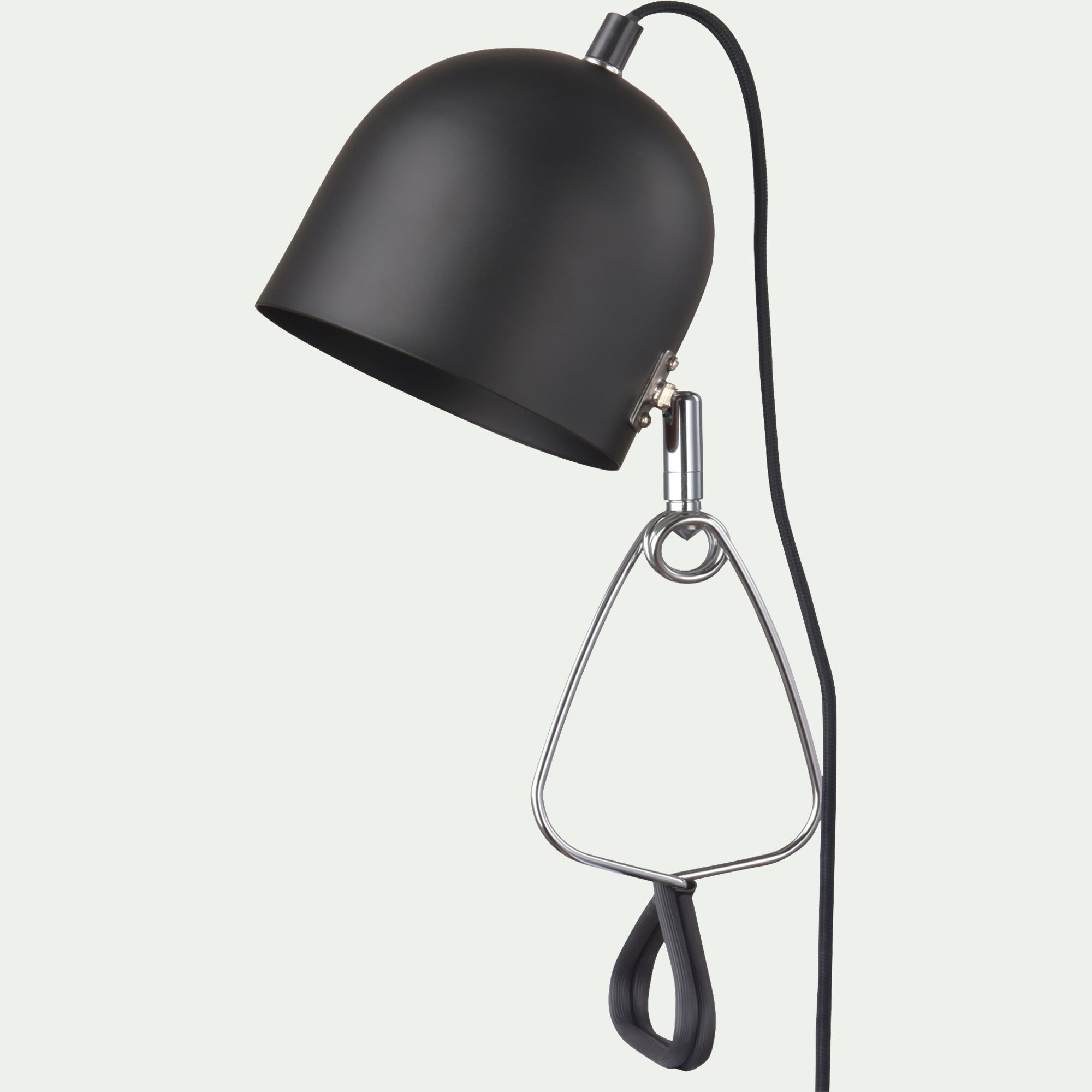 YONI - Lampe à pince électrifiée en acier H31cm - noir