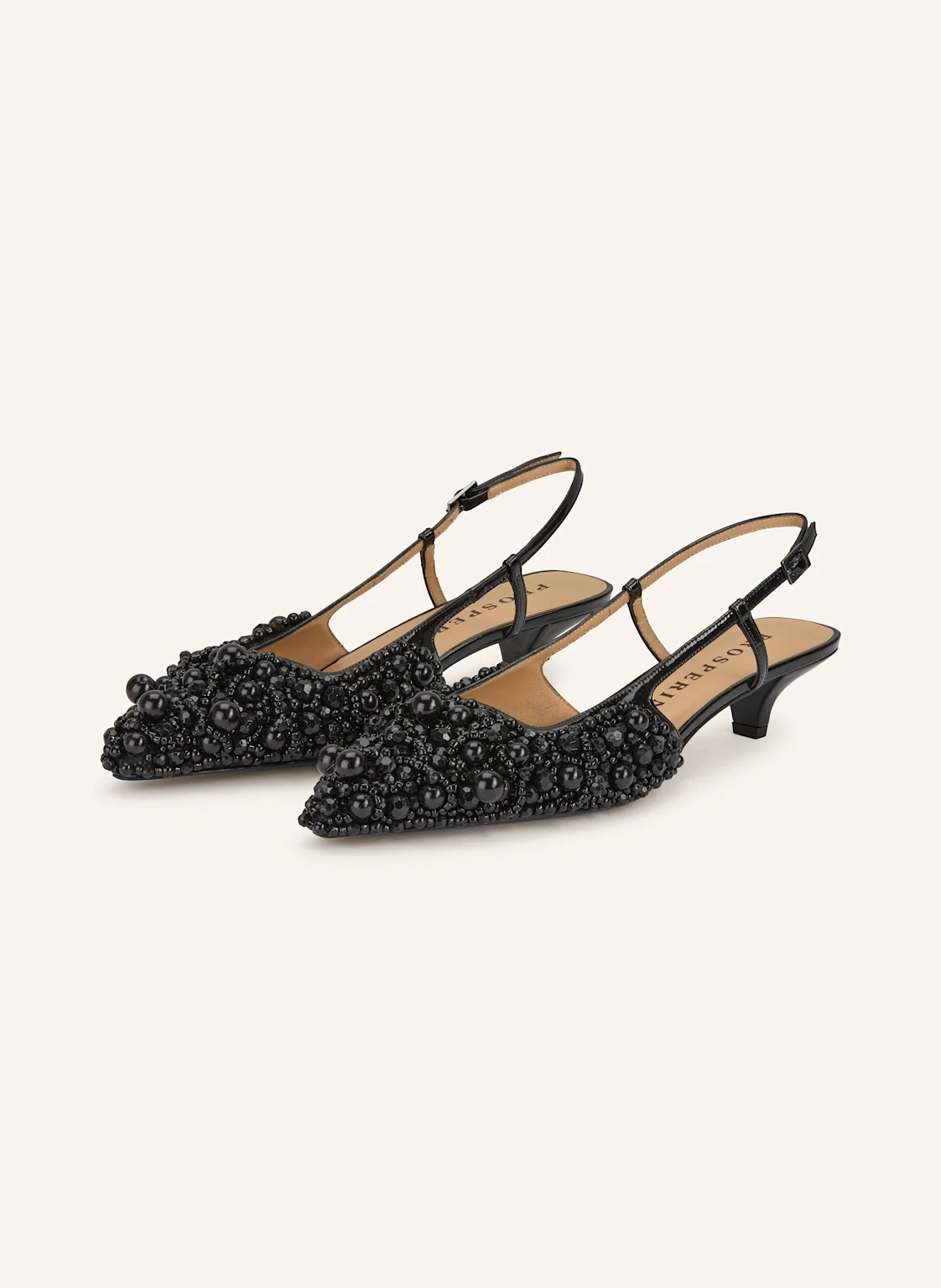 PROSPERINE Slingpumps mit Schmucksteinen