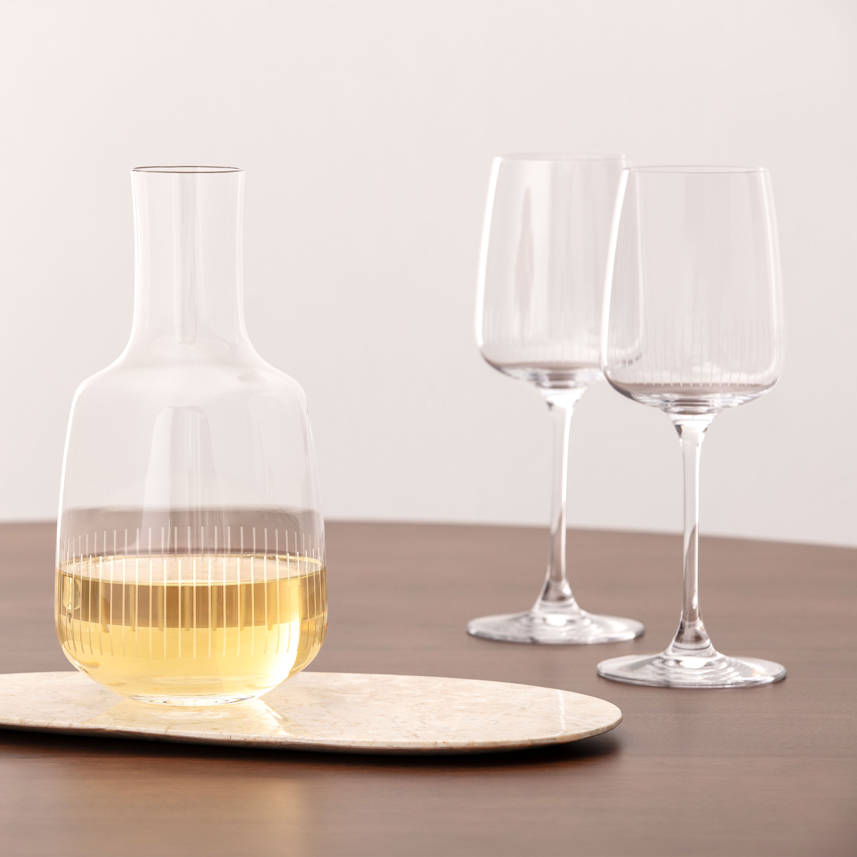 Afina White wine glass - Clear, 4.3 oz, crystal glass