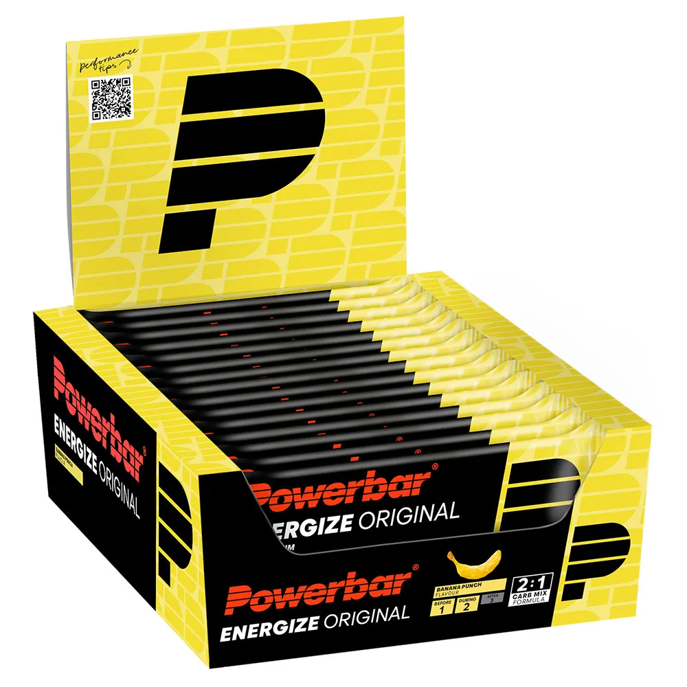 Powerbar Energize Energy Bars Box banana punch original 55g 15 units