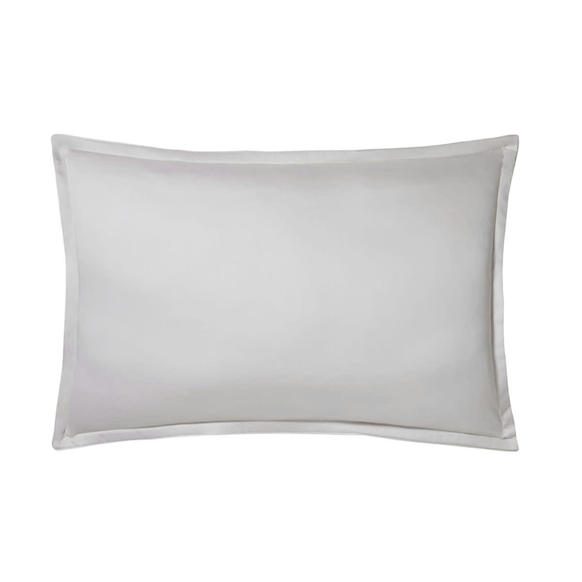 QUANTIQUE - Taie d'oreiller en satin de coton bio nacre 50x75