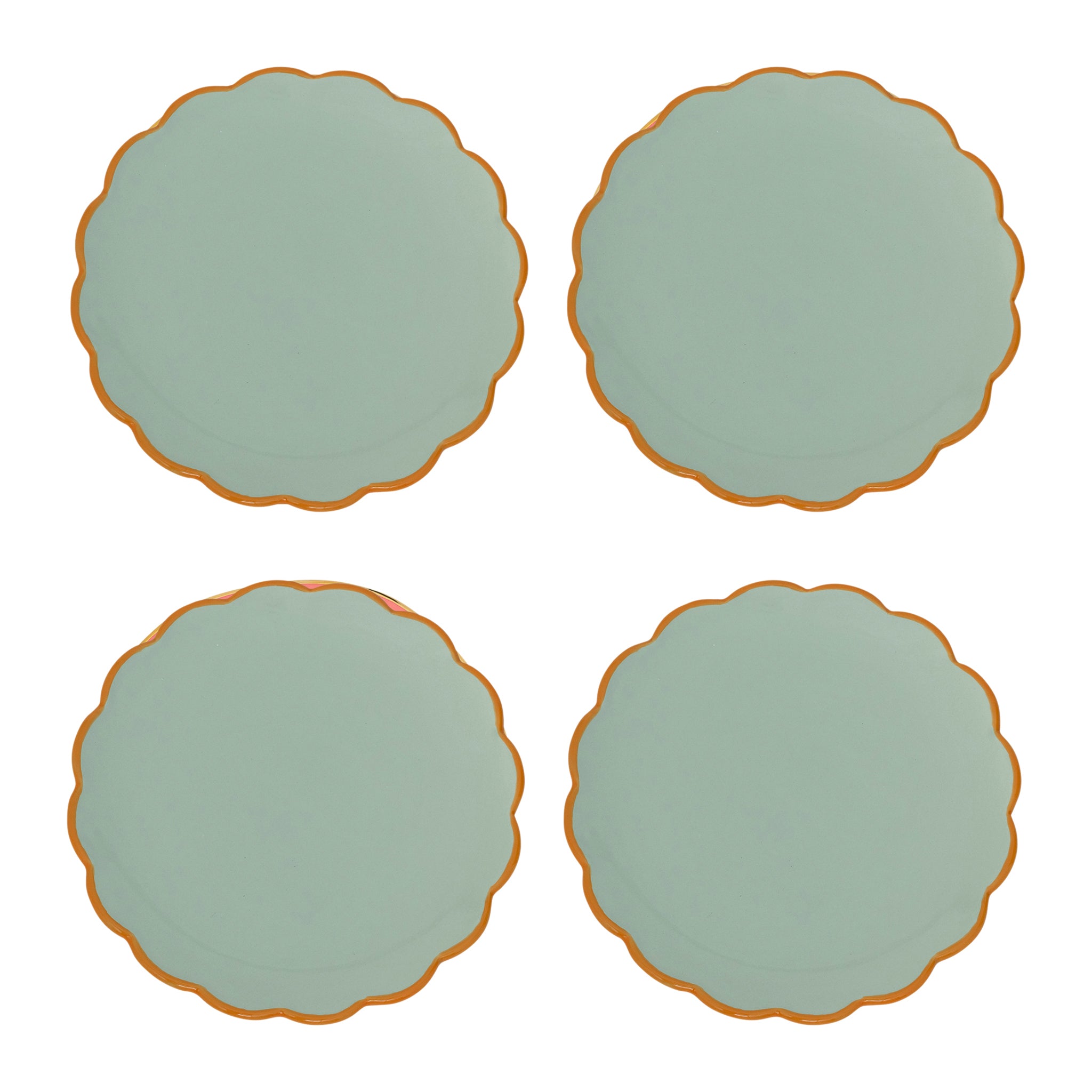 Urban Nature Culture Good Morning Gebaksbord Sculpted - Celadon - 4 st