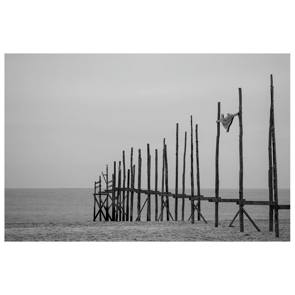 - Tableau impression sur toile pôles dans le sable 60x90cm