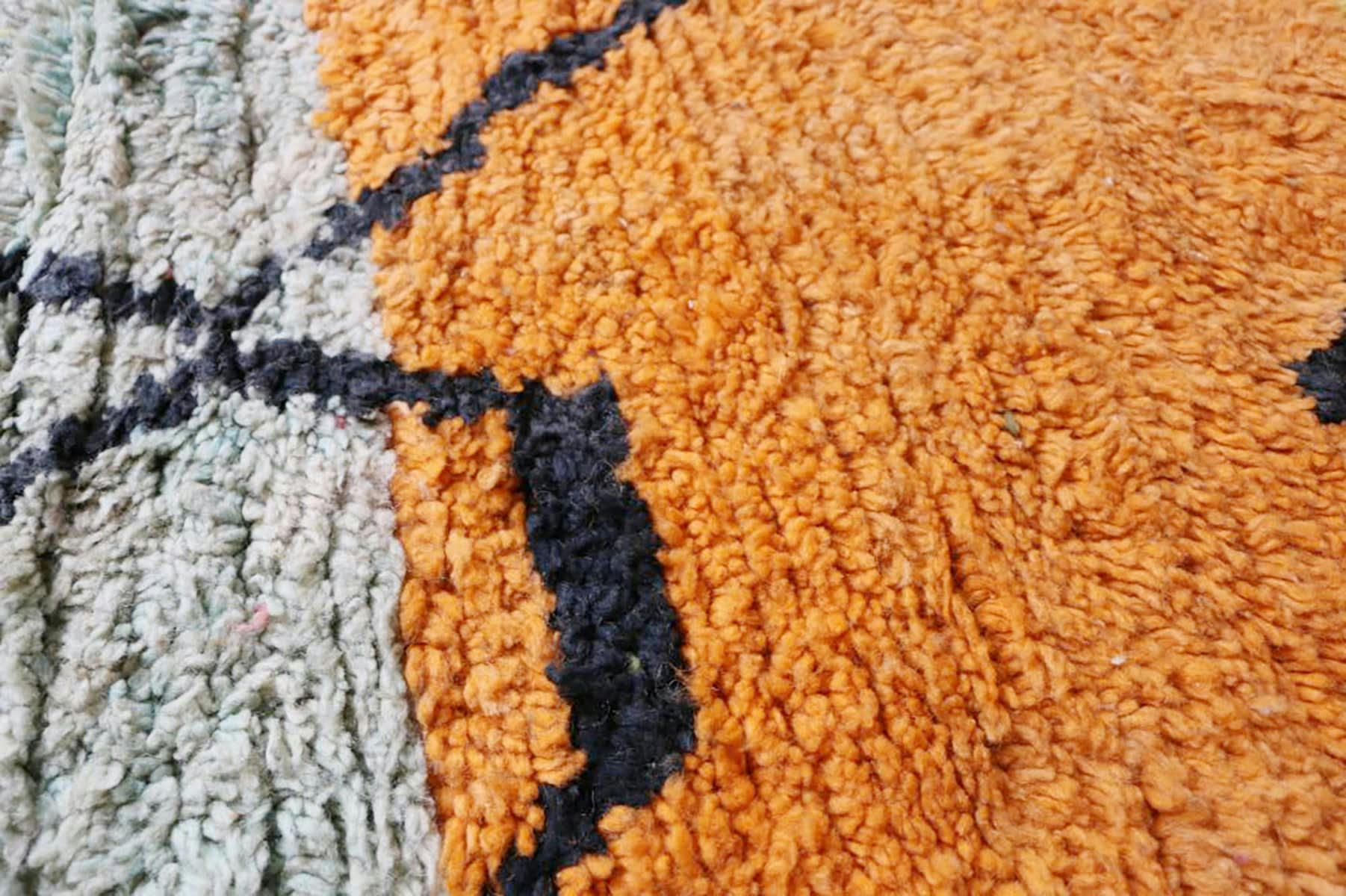 BERBERE - Tapis de couloir Berbere marocain pure laine 85x498