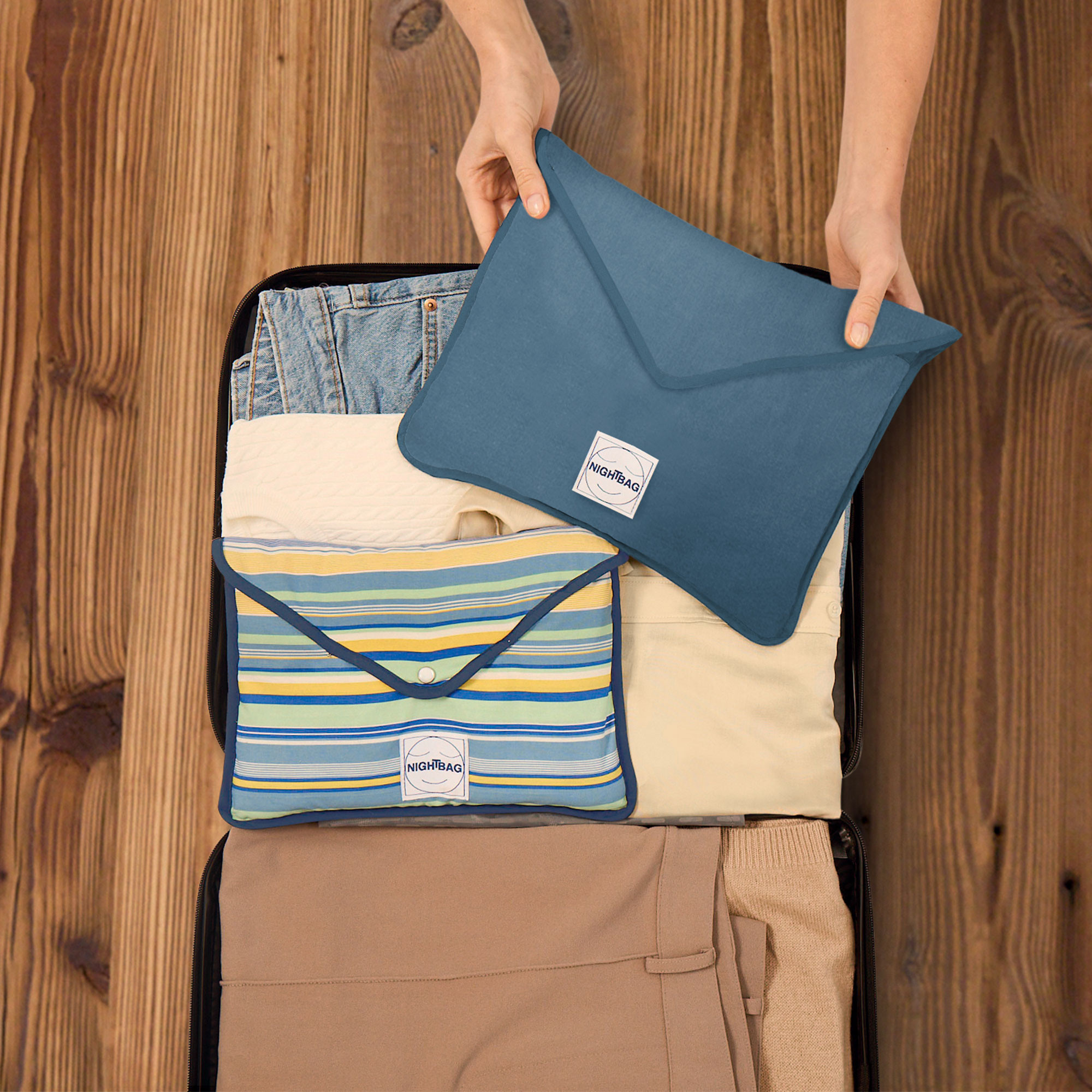 Enveloppe de couchage 1 à 2 pers.NighTbag® coton fin