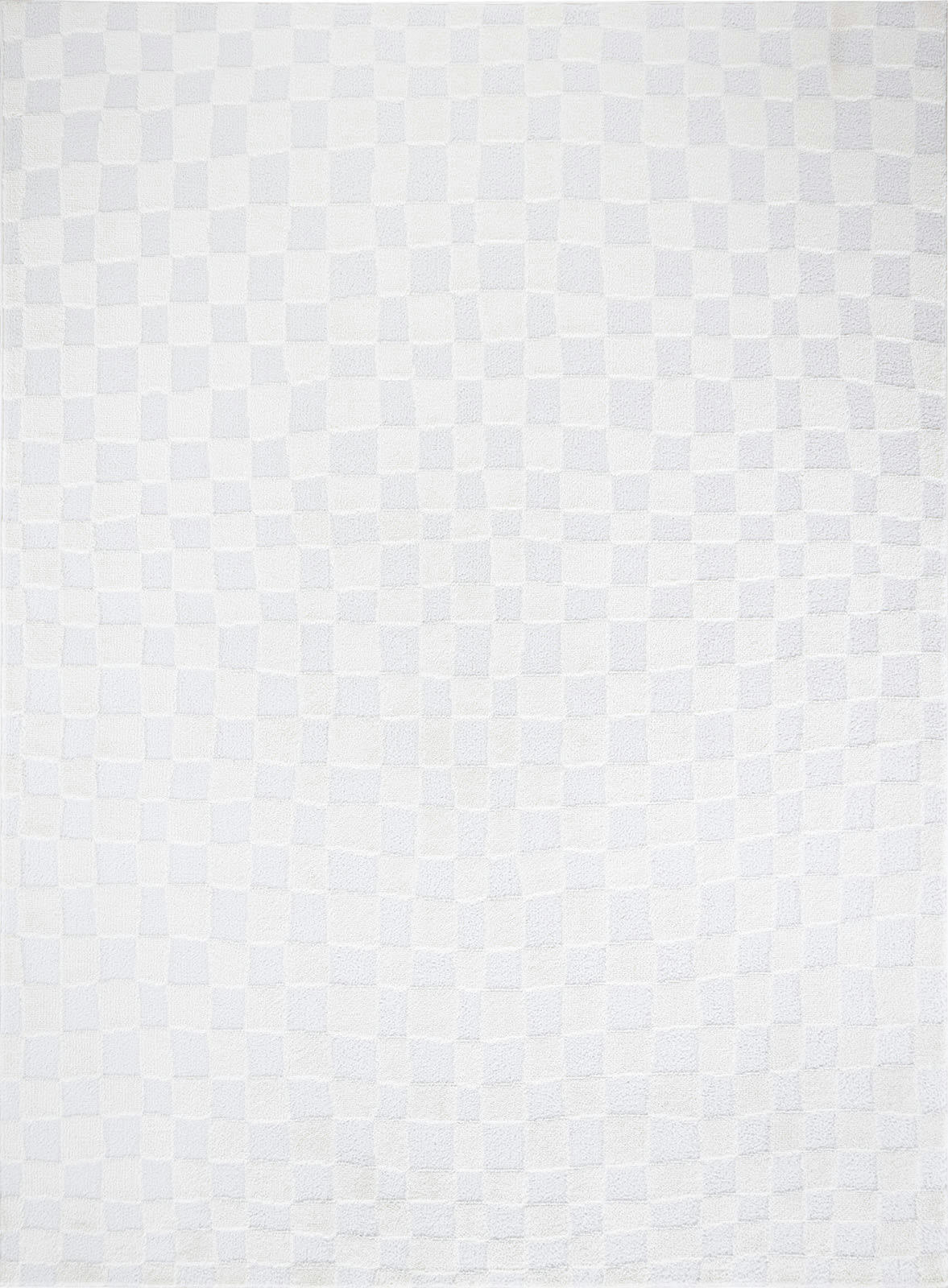 IRINA - Tapis Scandinave à Carreaux Ivoire 200x275