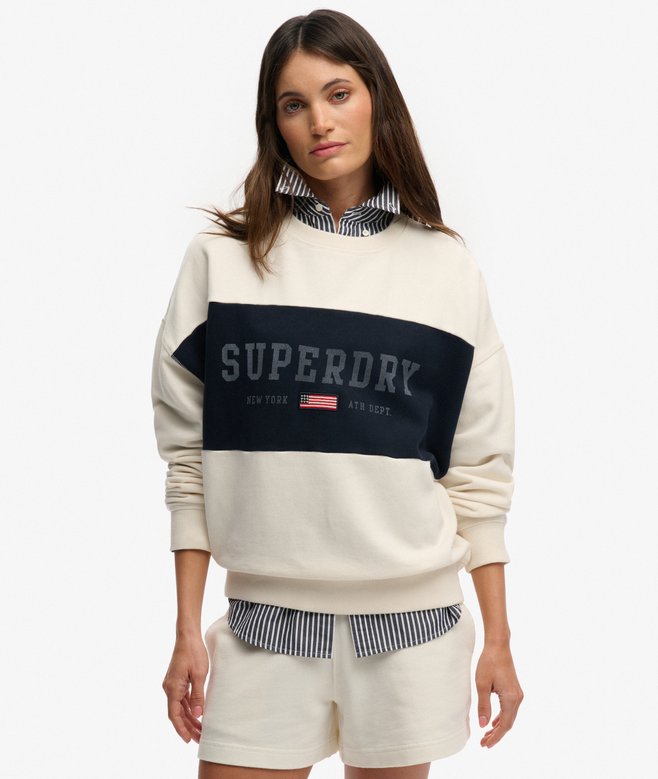 Athletic Essentials Flag Embroidered Sweatshirt