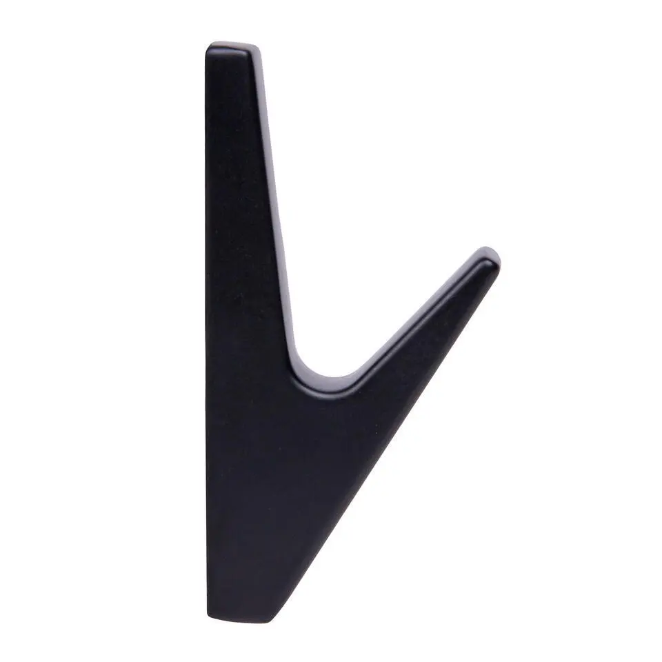 QUVIO Wandkapstok - Metaal - Zwart - Set van 6