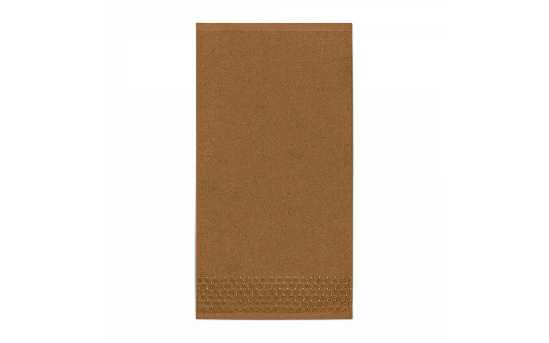 Ręcznik Oscar AB 70x140 brązowy jasny frotte 500 g/m2 Zwoltex