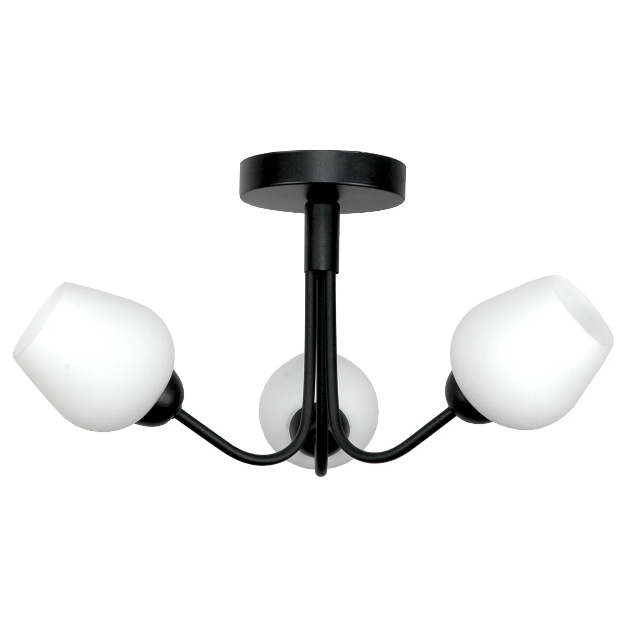 Lampa sufitowa czarna loft do kuchni EDYLIT 3xE27 SOFIA 15-302