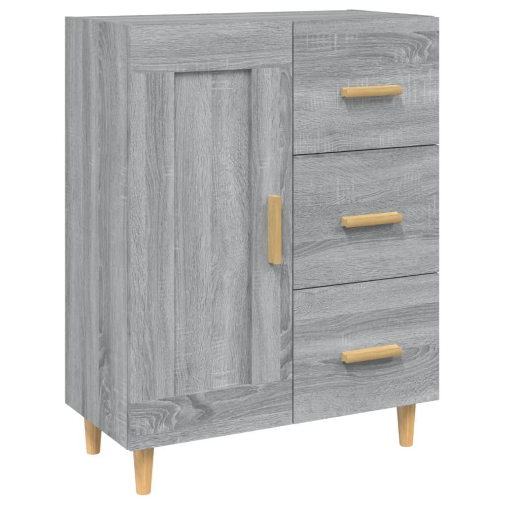 Komoda Szafka Stolik Półki Do Salonu Pokoju Szary Mat 69.5x34x90cm