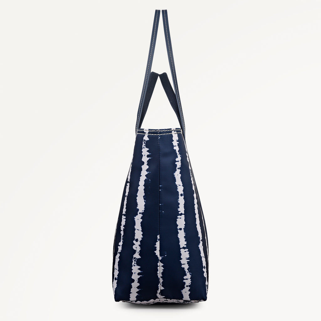 Halley Row - Tie Dye Stripe - Large Ziptop Tote