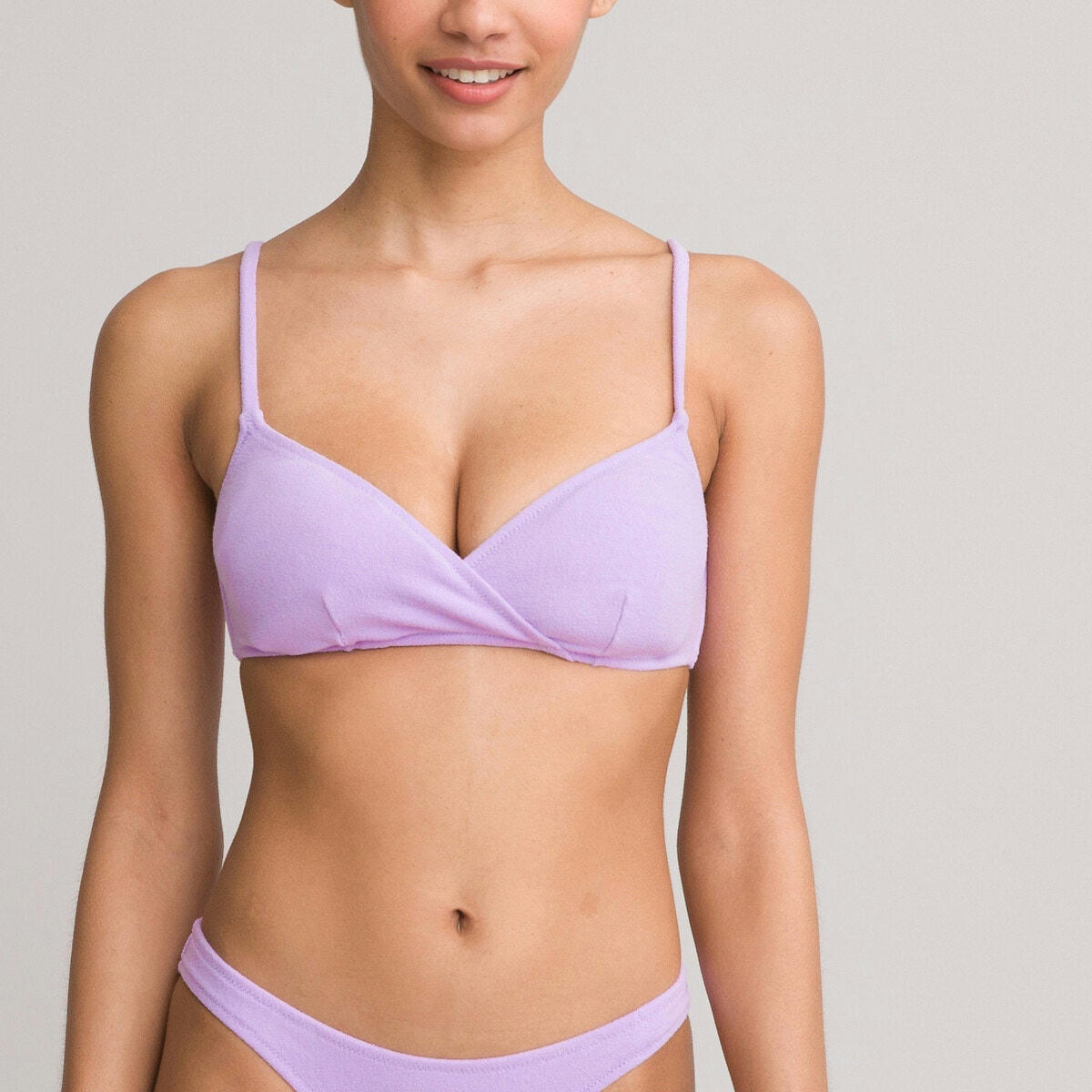 Haut de maillot de bain triangle en éponge