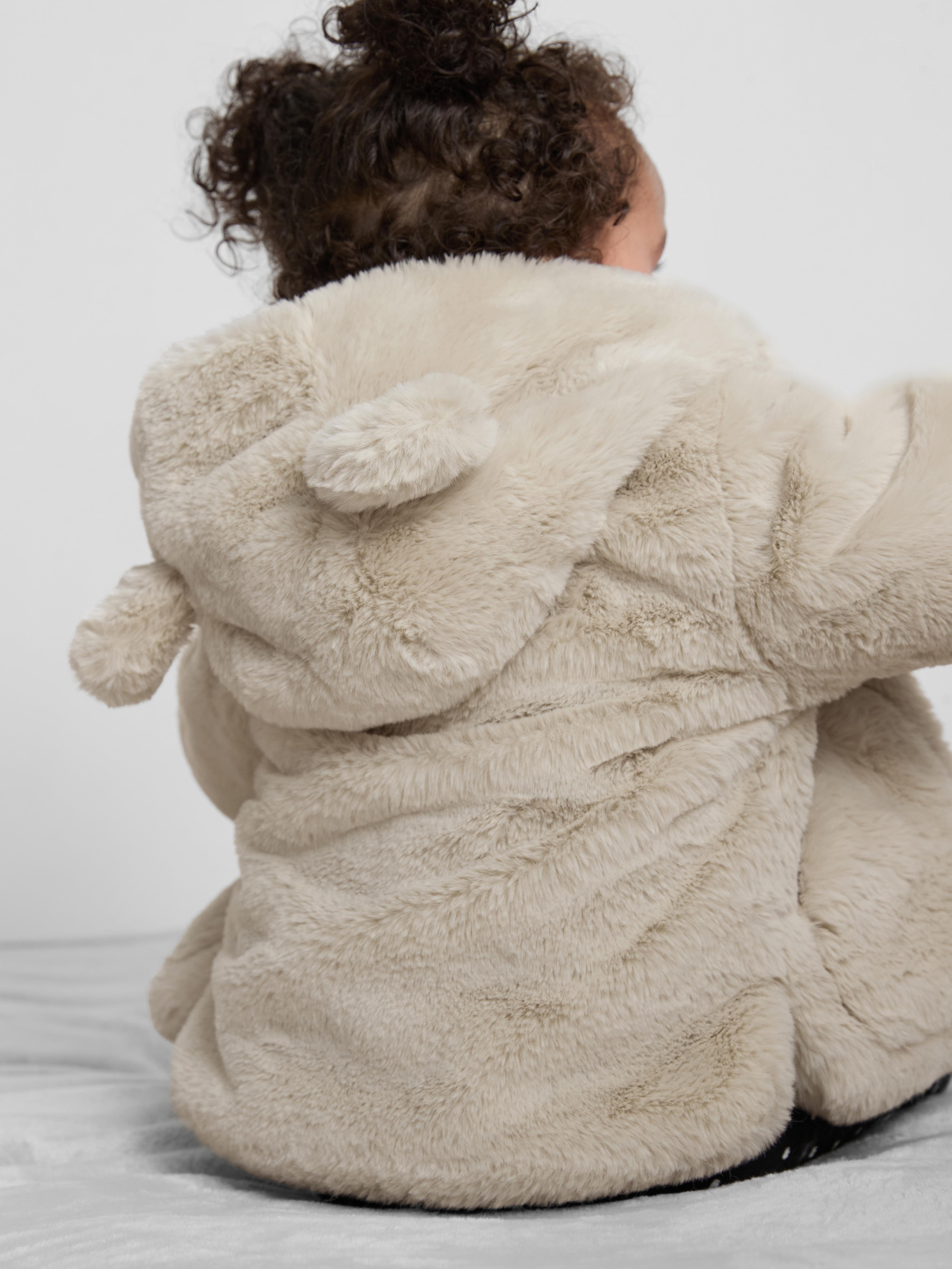 0-36mths | Faux Fur Bear Jacket