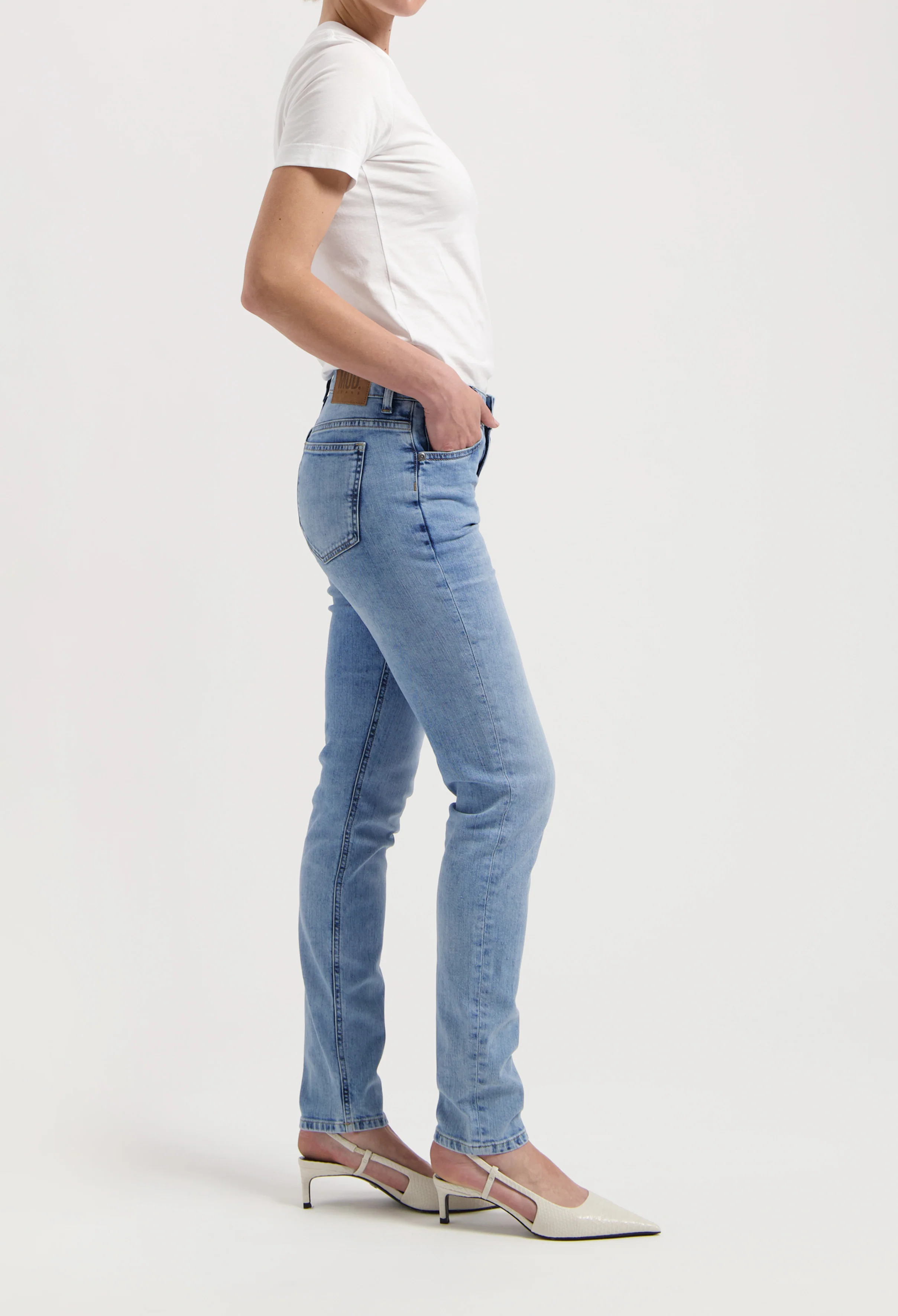 Skyler Mid Skinny - Original Stone