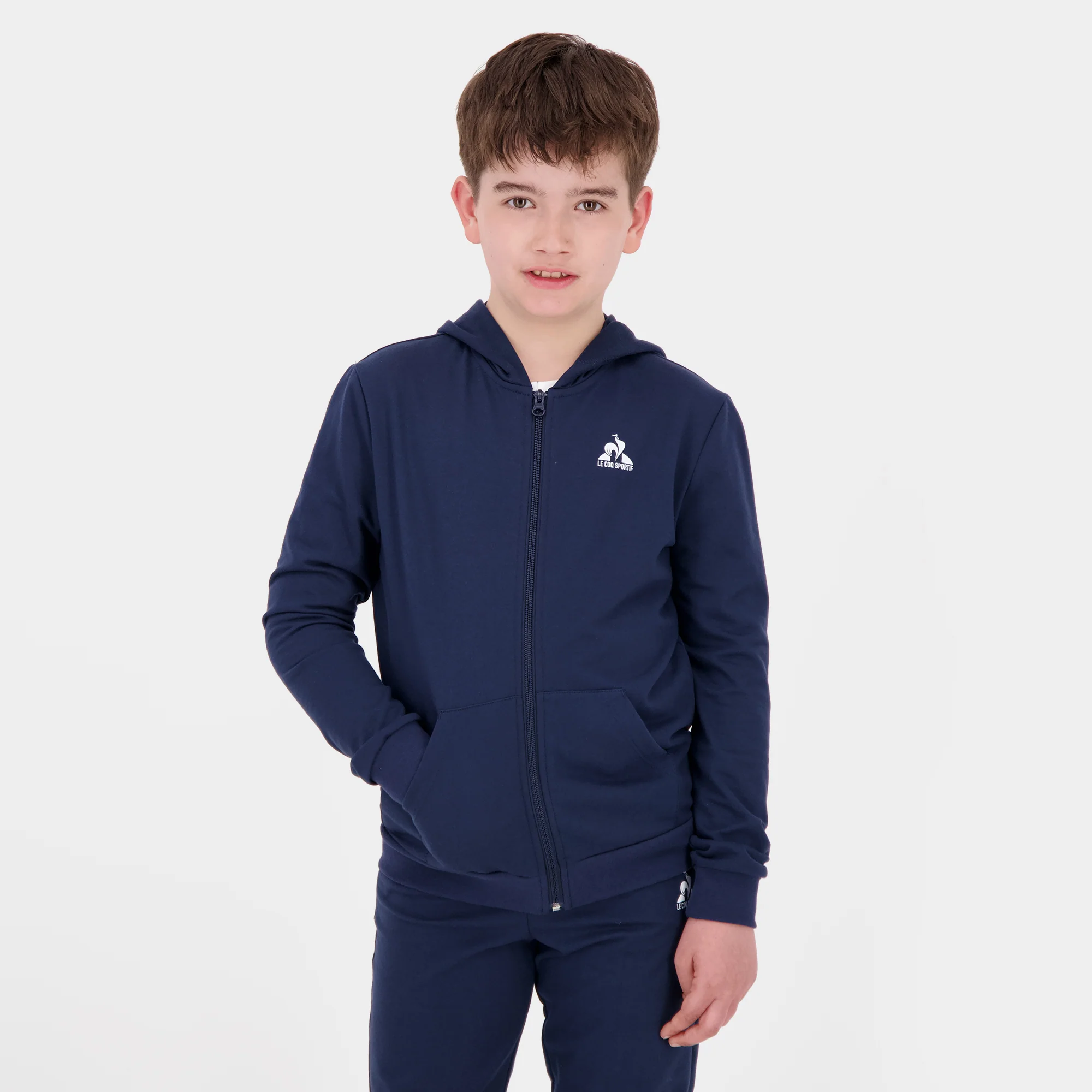 2520445-ESS FZ Hoody N°1 Enfant blue light | Sweat zippé à capuche Enfant