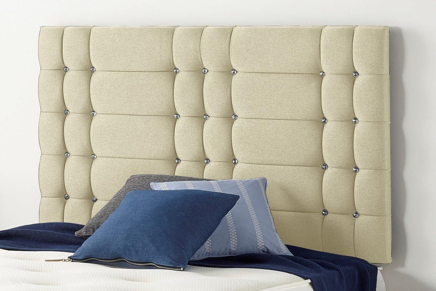Somnior Bliss Divan Bed Base With 4 Drawers and Headboard Linen