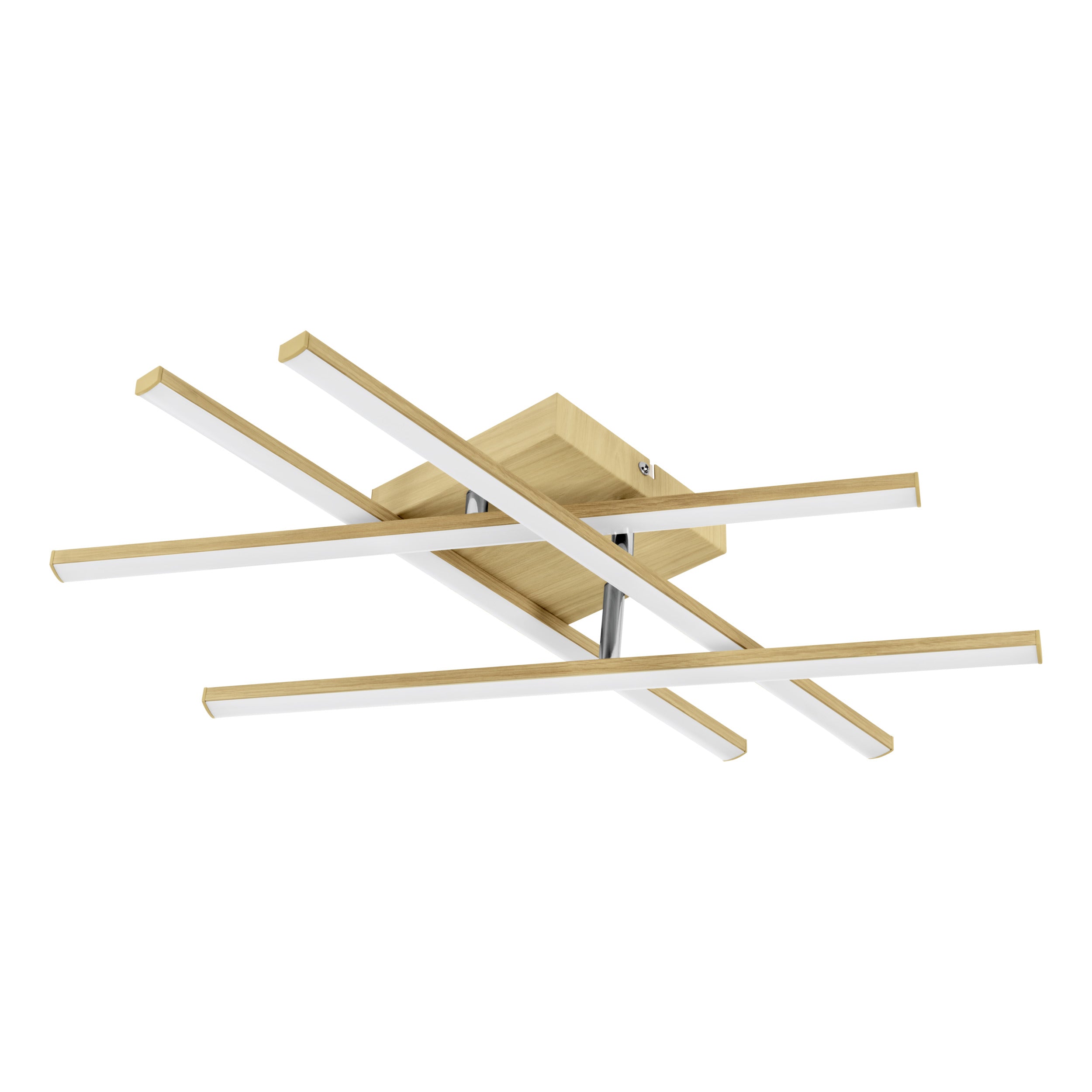 EGLO wandlamp/Plafondlamp Lasana 4 - led - 51 cm - hout