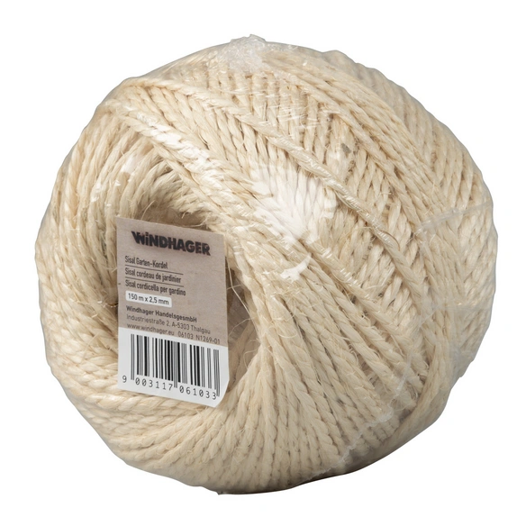 Bindemittel, Garten-Kordel , 150 m x 2,5 mm, weiss
