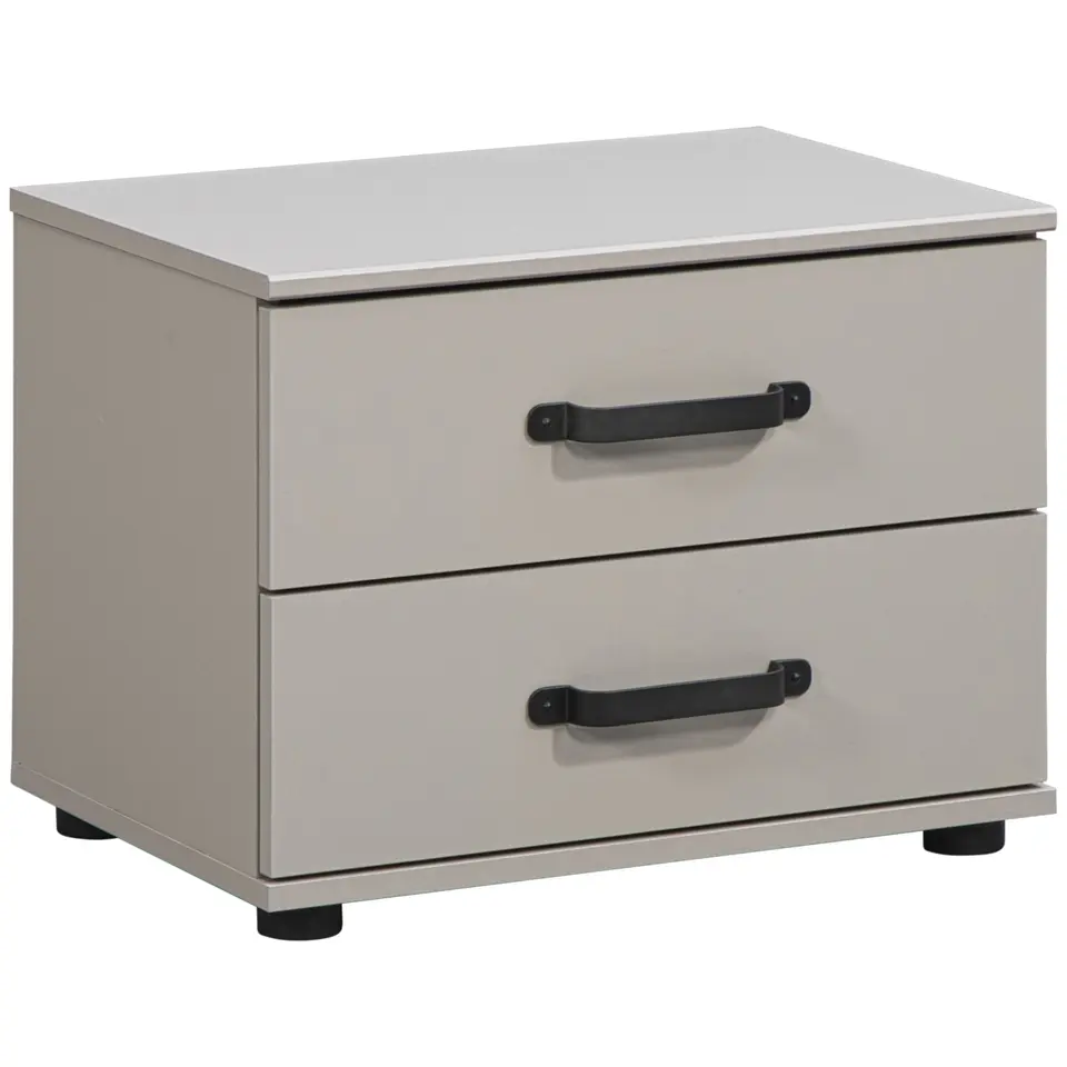 Nachtkastje Dex - greige - 40x52x38 cm
