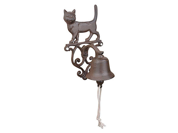 Cloche de porte en fonte Petit chat - Esschert Design