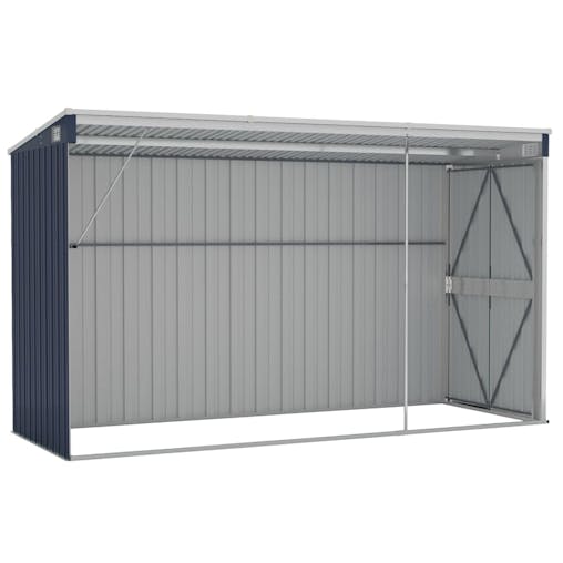 NNEVL Wall-mounted Garden Shed Anthracite 118x288x178 cm Steel