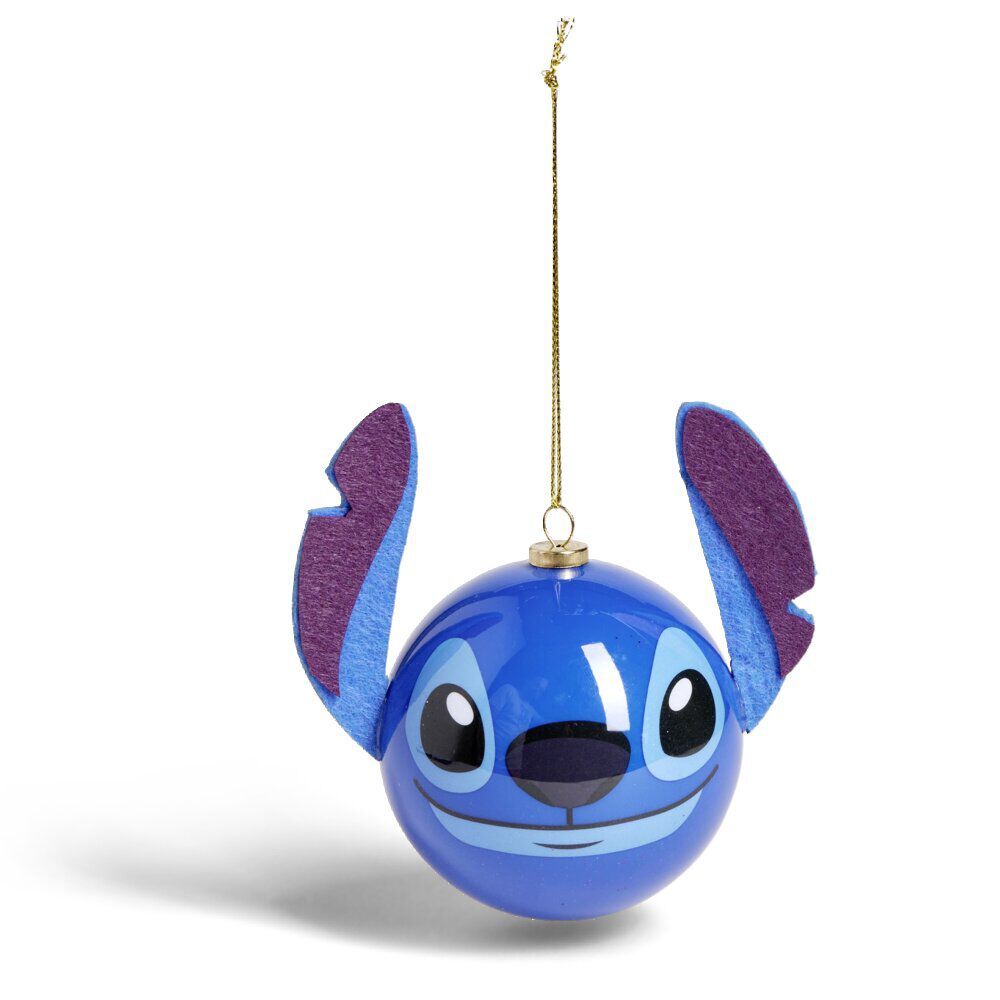 Boule de No&euml;l Disney Stitch avec oreille Ø8cm