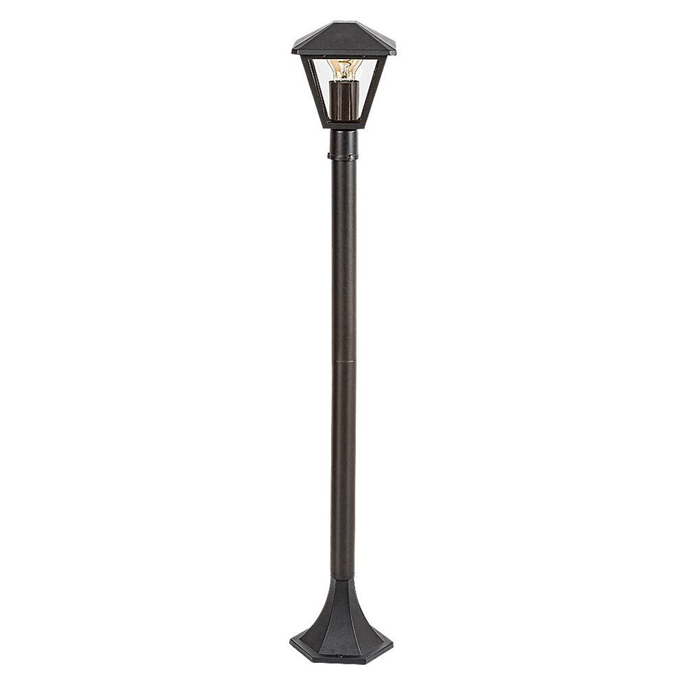Lampa ogrodowa stojąca czarna Paravento wys:102 cm 1xE27x40W IP44 Rabalux