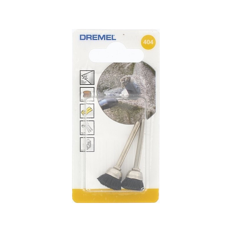Brosse de nettoyage synthétique Ø 13 mm 2 pièces DREMEL