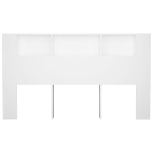 NNEVL Headboard Cabinet White 180x18.5x104.5 cm