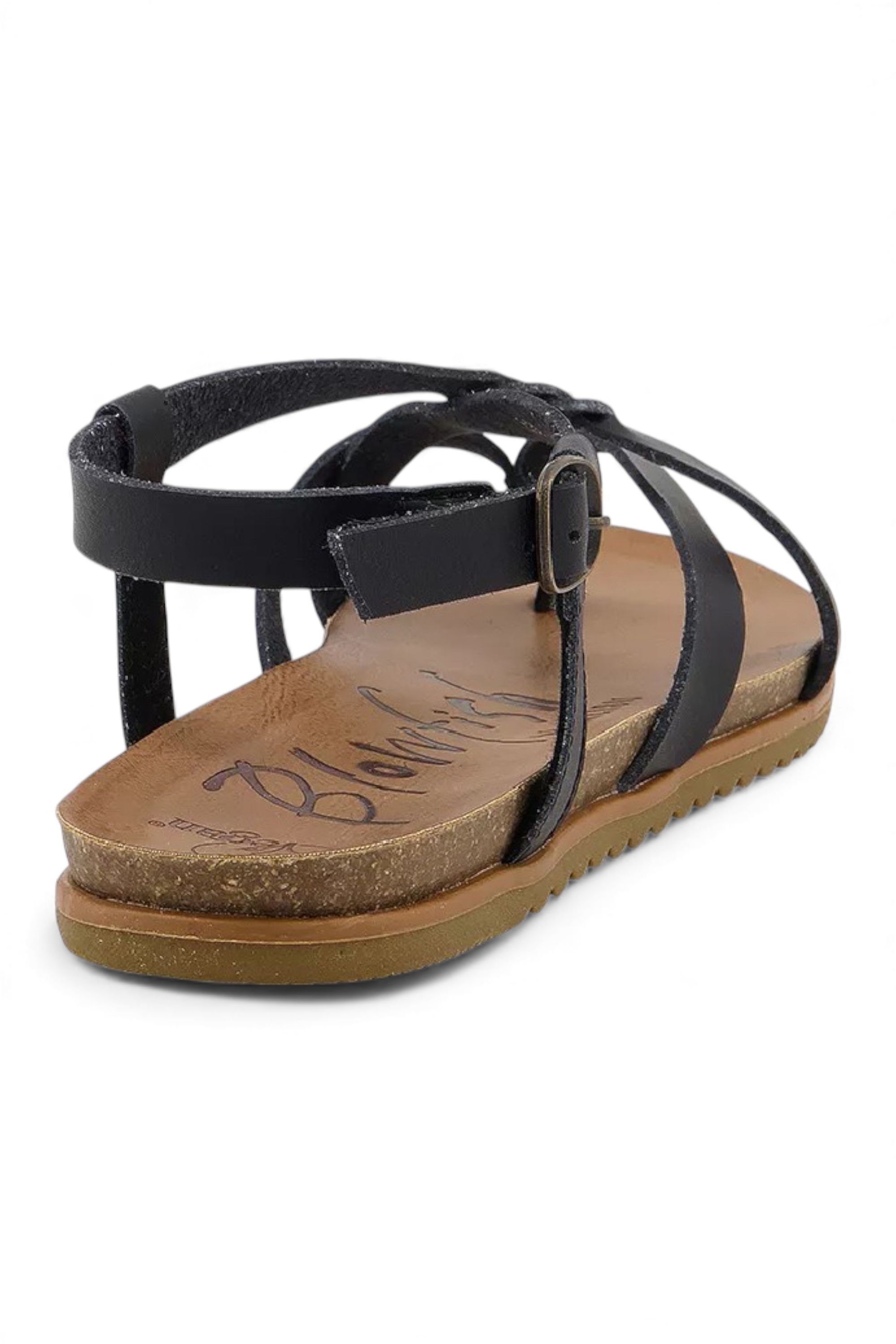 Infinity Leather Strappy Buckle Sandals - Blowfish Macarah