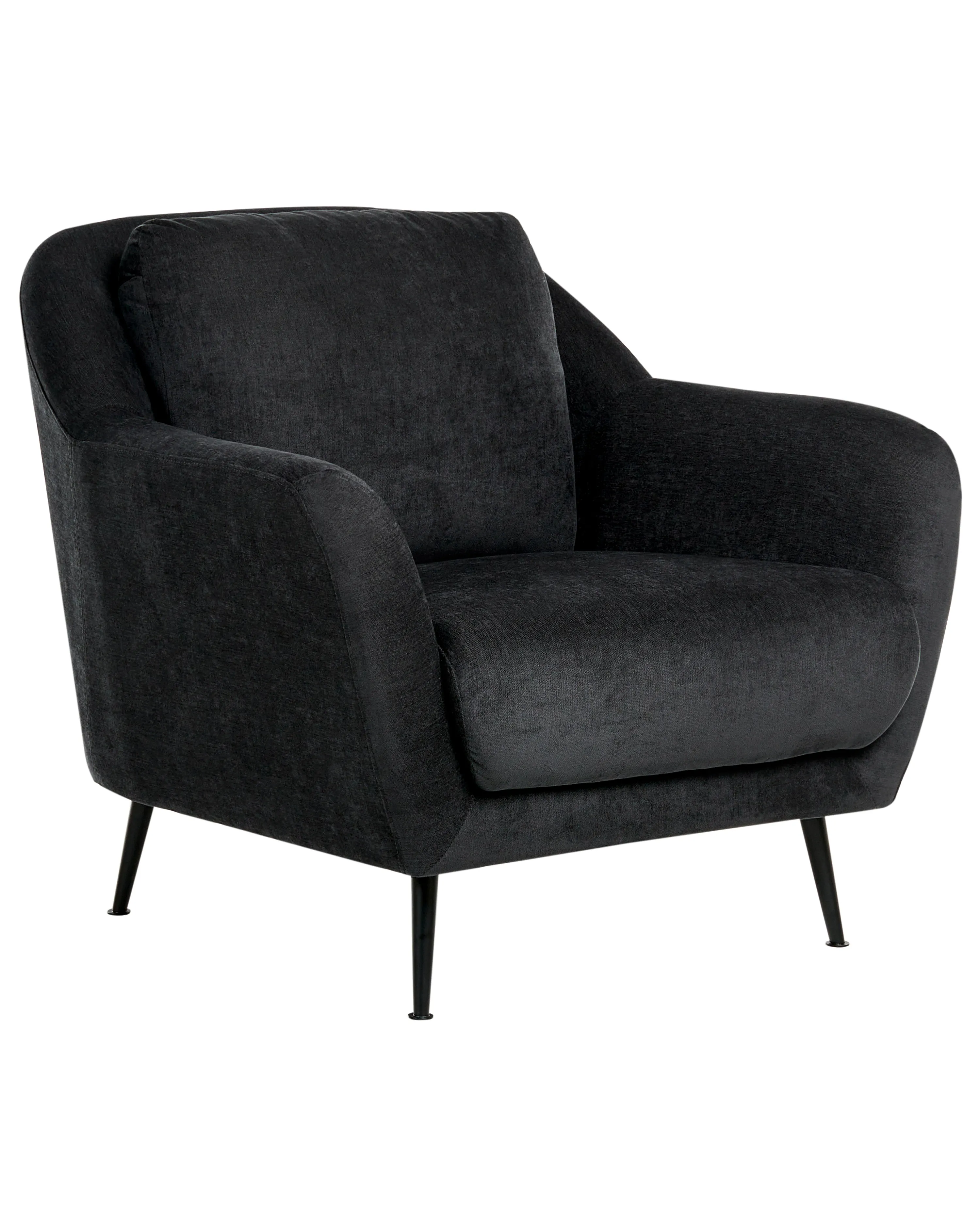 Armchair EIBY Chenille Black