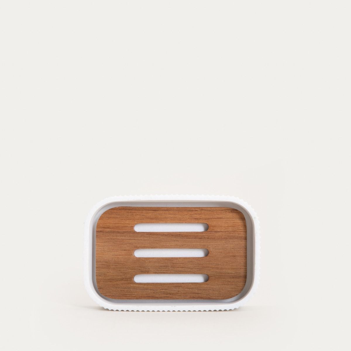 Mydelniczka ARWYN z akacjowym elementem 19x8,7x2,4 cm