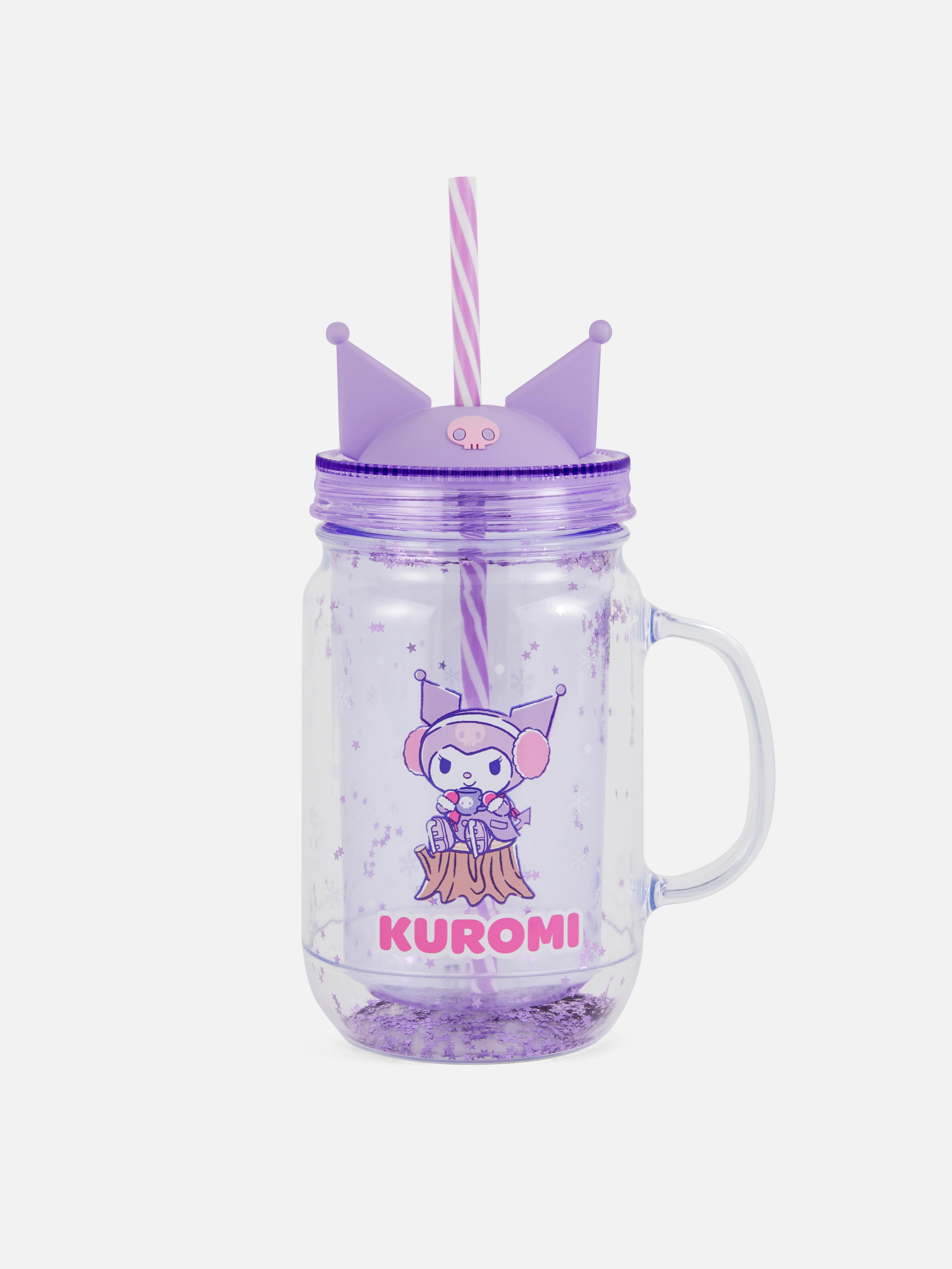 Hello Kitty Kuromi Beaker Cup With Straw