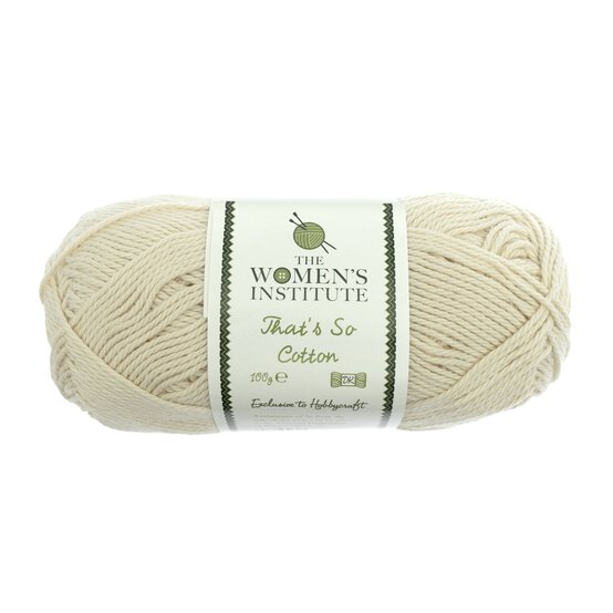 Women’s Institute Ecru That’s So Cotton DK Yarn 100g