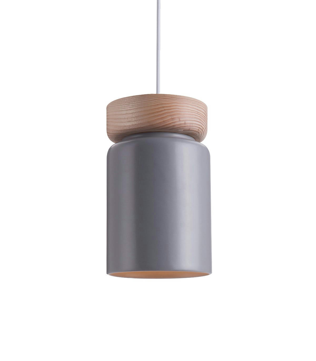 ASPEN - Suspension en céramique gris d. 15 cm