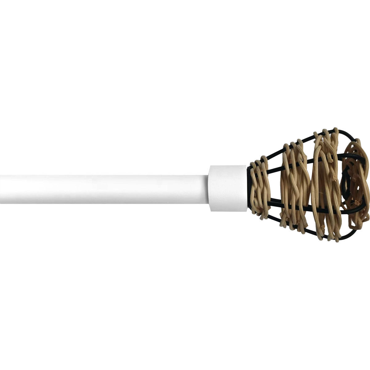 Kit varão extensível EVA branco 90-160cm