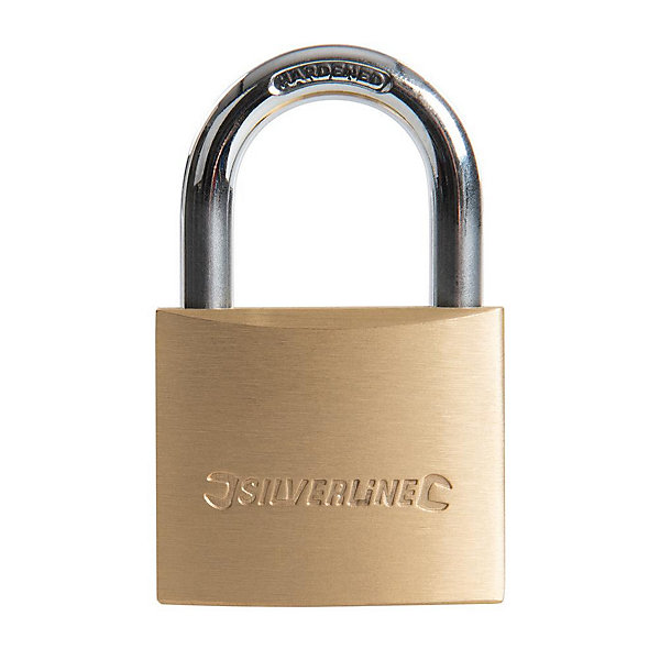 Cadenas en Laiton 40 mm - Sécurisé et Durable - Protection Optimale pour Vos Effets - Silverline