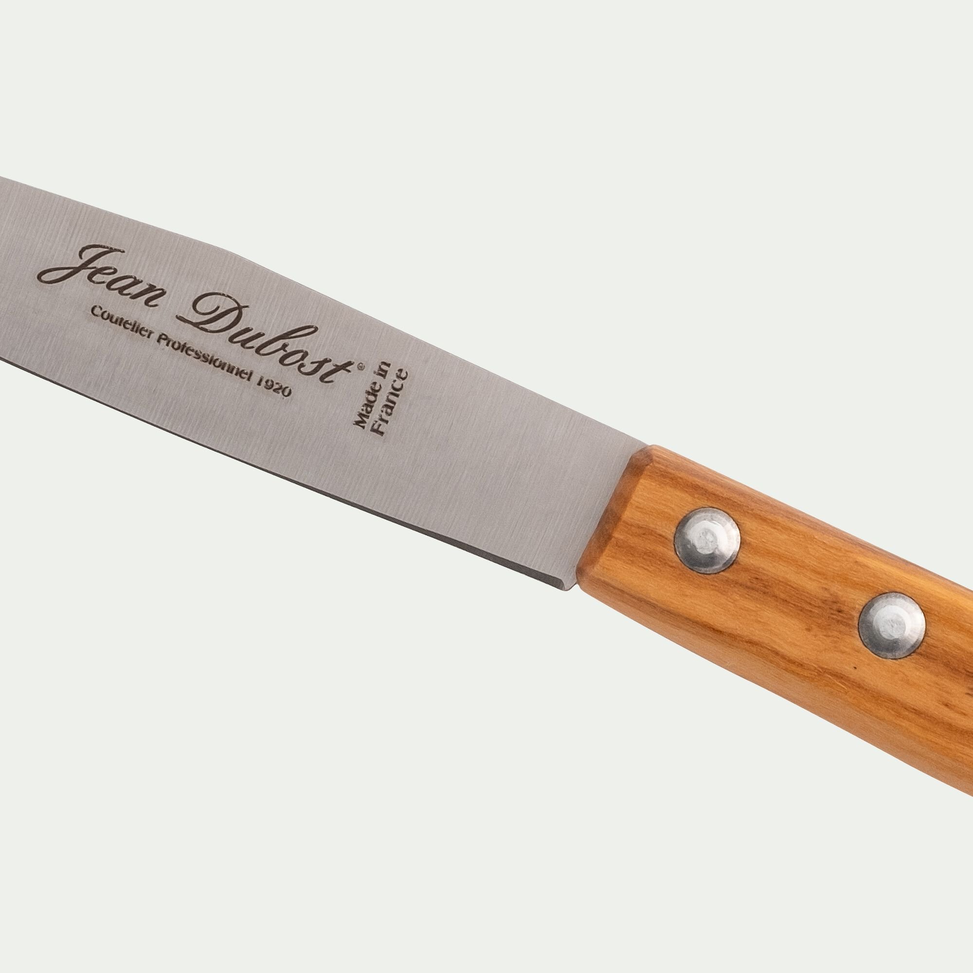 TRADITION - Couteau à fromages en inox et bois d'olivier 20,70cm - naturel