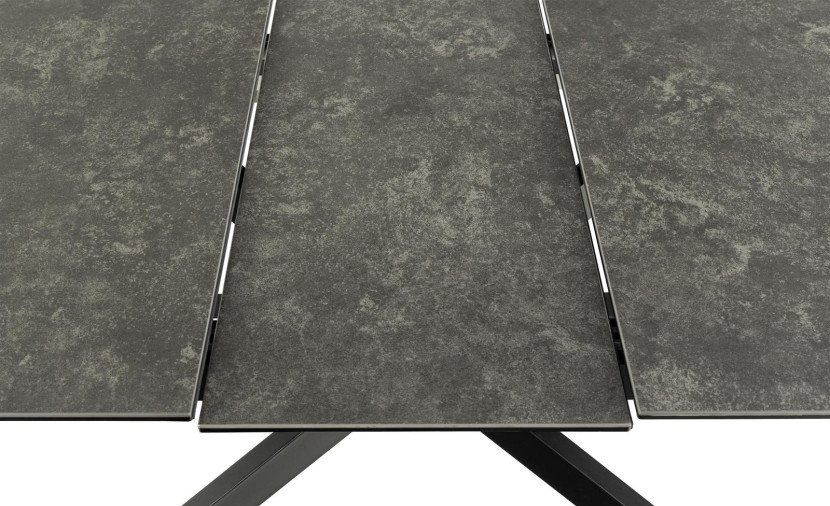 STÓŁ ROZKŁADANY Irwine 168/210x90cm czarny CERAMICZNY BLAT