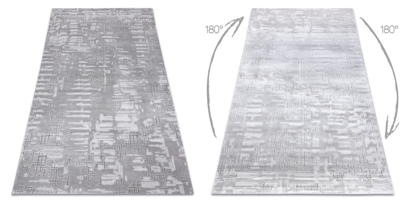 Dywan AKRYL DIZAYN 8840 jasny szary 80x300 cm