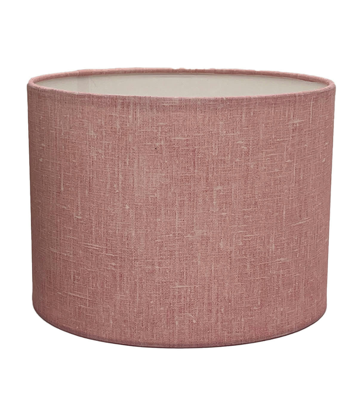 COLOMBE - Abat-jour chevet Effet Lin Rose D: 20 x H: 15