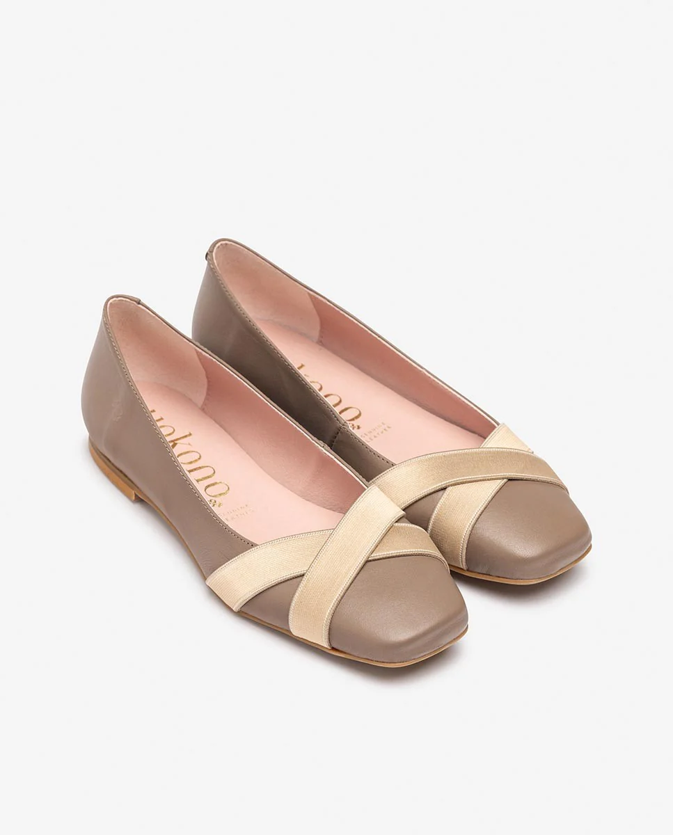 Zapato plano LENNA-102 beige