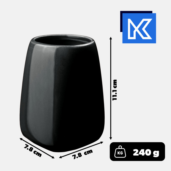 Kadax Kubek Łazienkowy Na Szczoteczki Czarny
